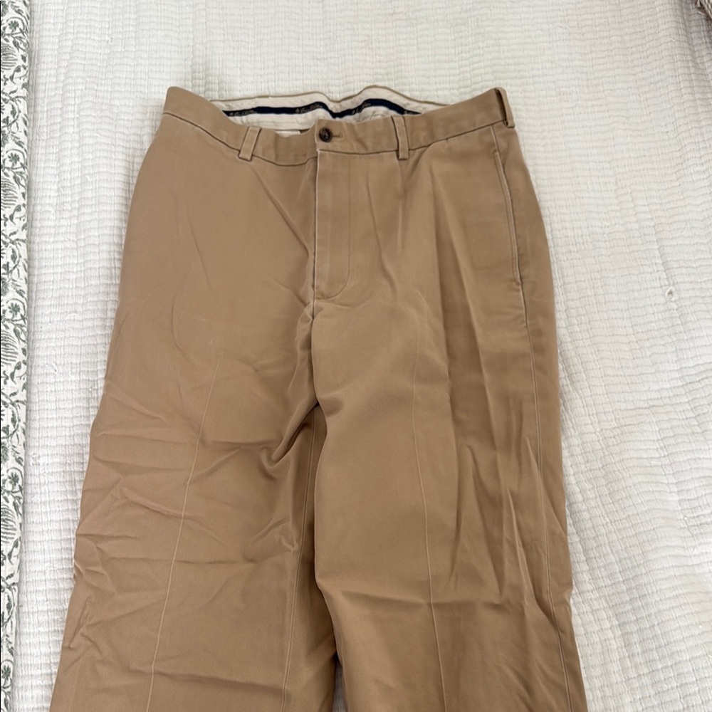 Brooks Brothers Tan Chinos with Straight Fit